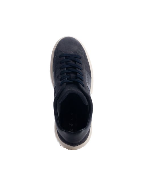 Sneakers H-Stripes in suede Blu HOGAN | HXM6450FO7T UHOU801